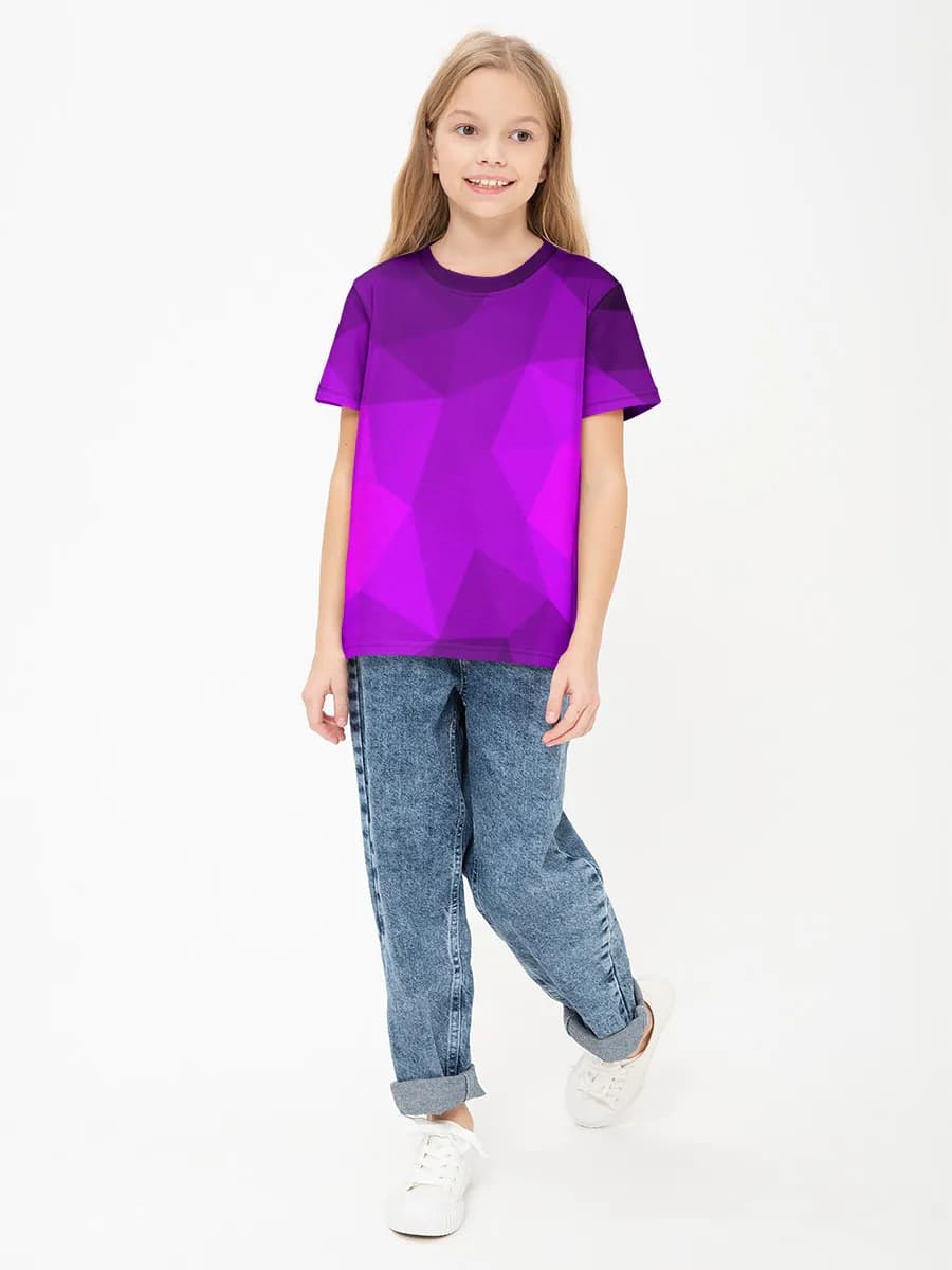 Children's cotton T-shirt (for girls. Copy)