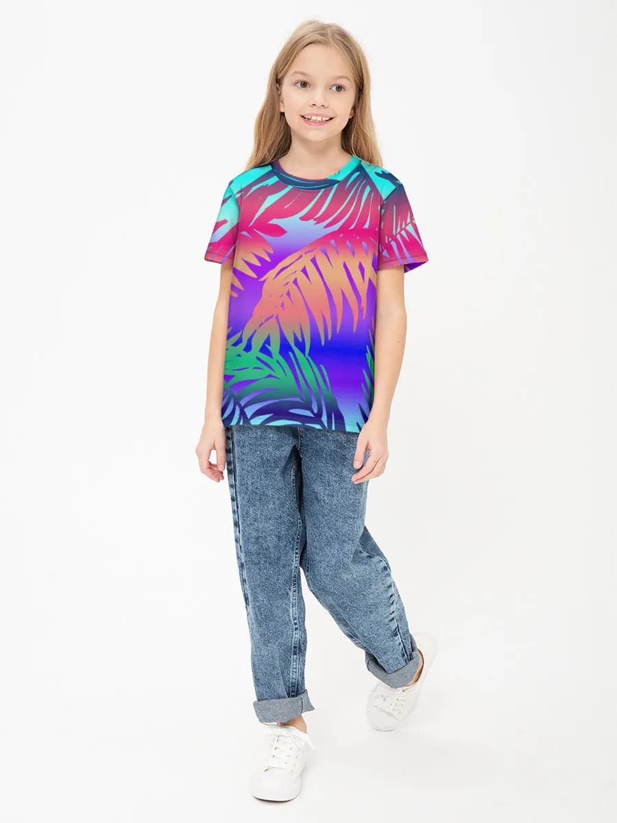 Children's cotton T-shirt (for girls. Copy)