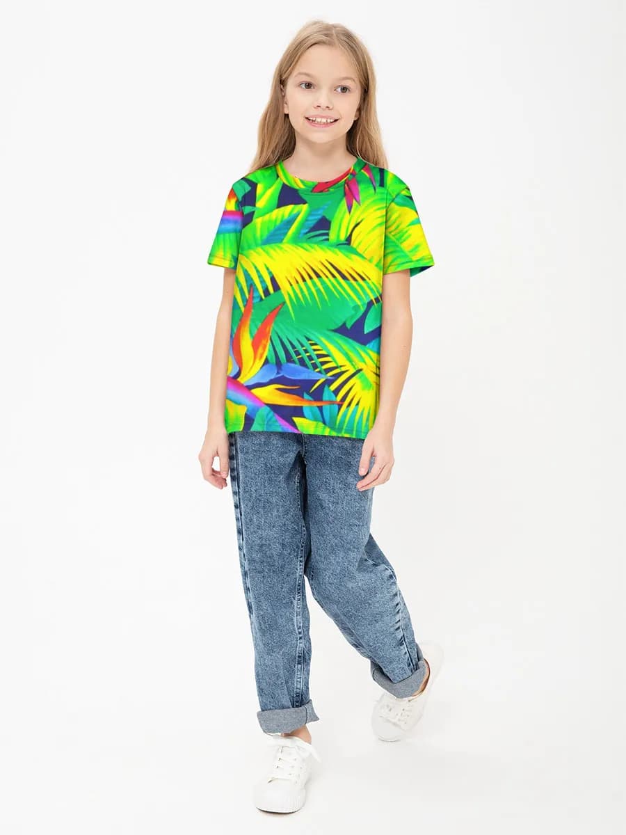 Children's cotton T-shirt (for girls. Copy)