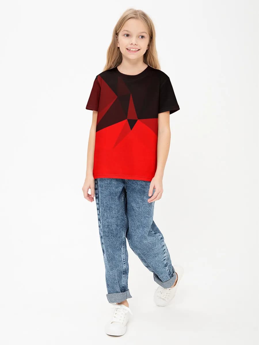 Children's cotton T-shirt (for girls. Copy)