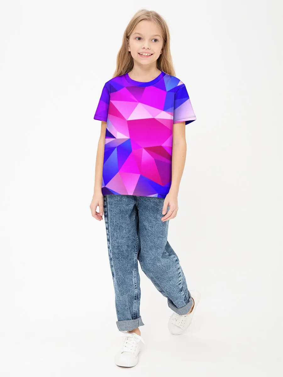 Children's cotton T-shirt (for girls. Copy)