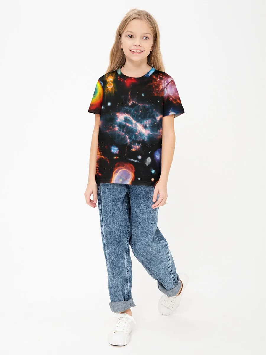 Children's cotton T-shirt (for girls. Copy)