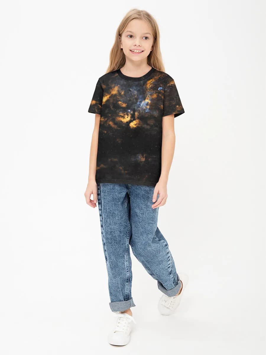 Children's cotton T-shirt (for girls. Copy)