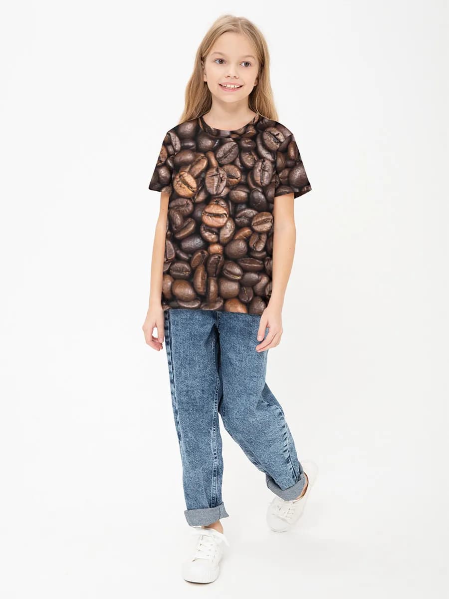 Children's cotton T-shirt (for girls. Copy)