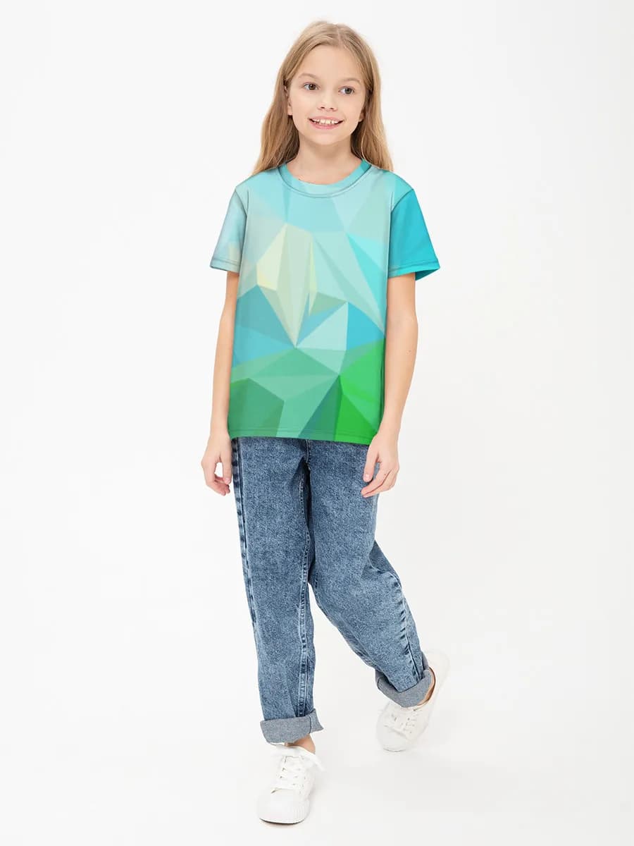 Children's cotton T-shirt (for girls. Copy)
