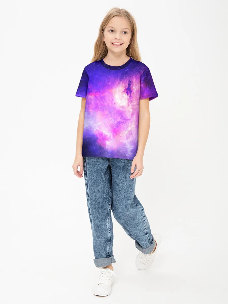 Children's cotton T-shirt (for girls. Copy)