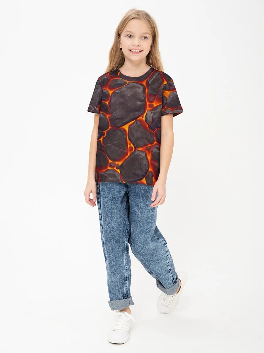 Children's cotton T-shirt (for girls. Copy)