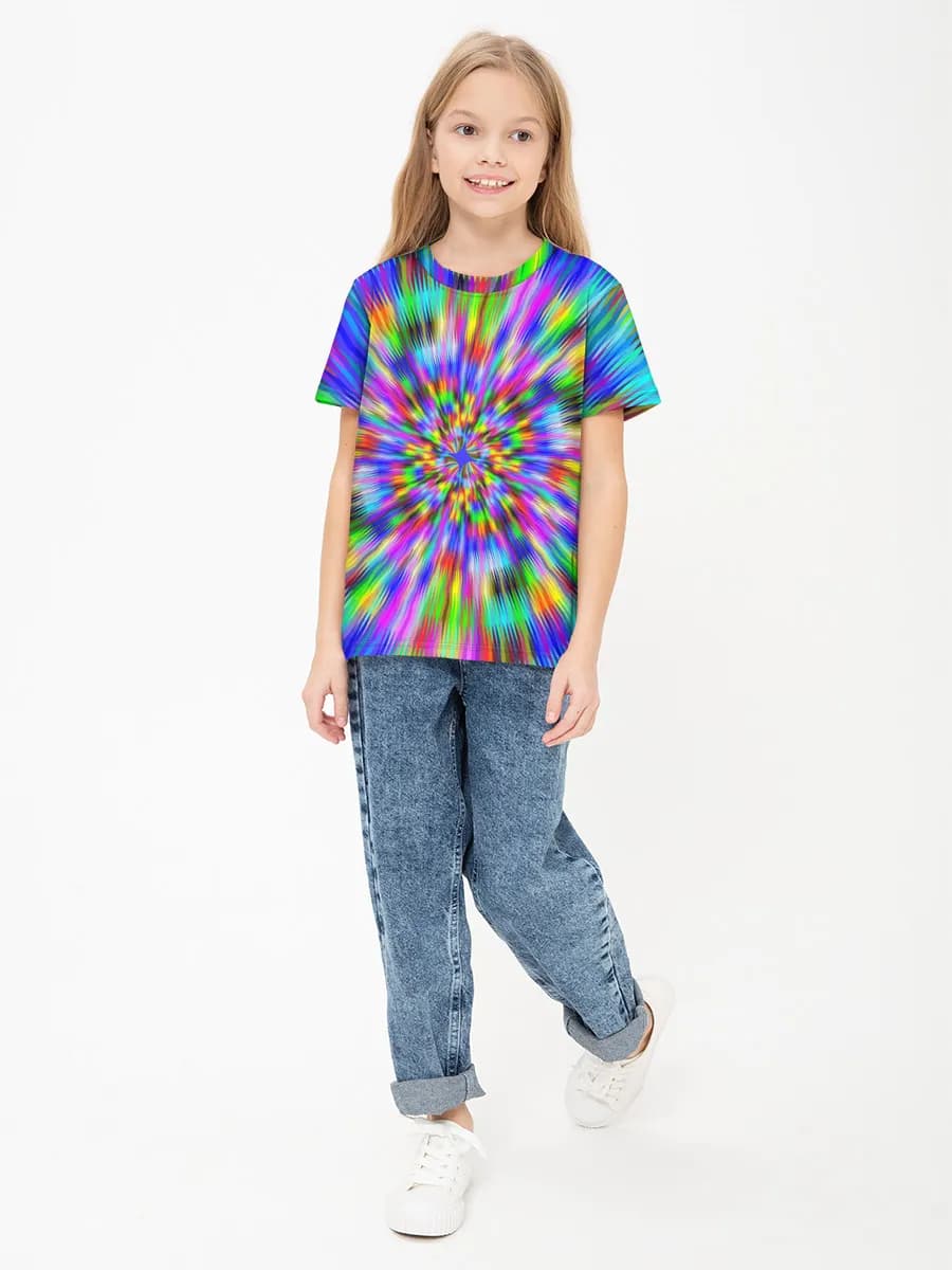 Children's cotton T-shirt (for girls. Copy)