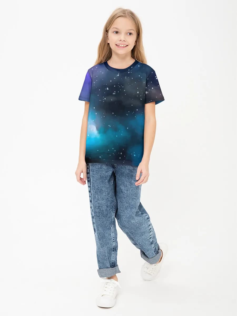 Children's cotton T-shirt (for girls. Copy)