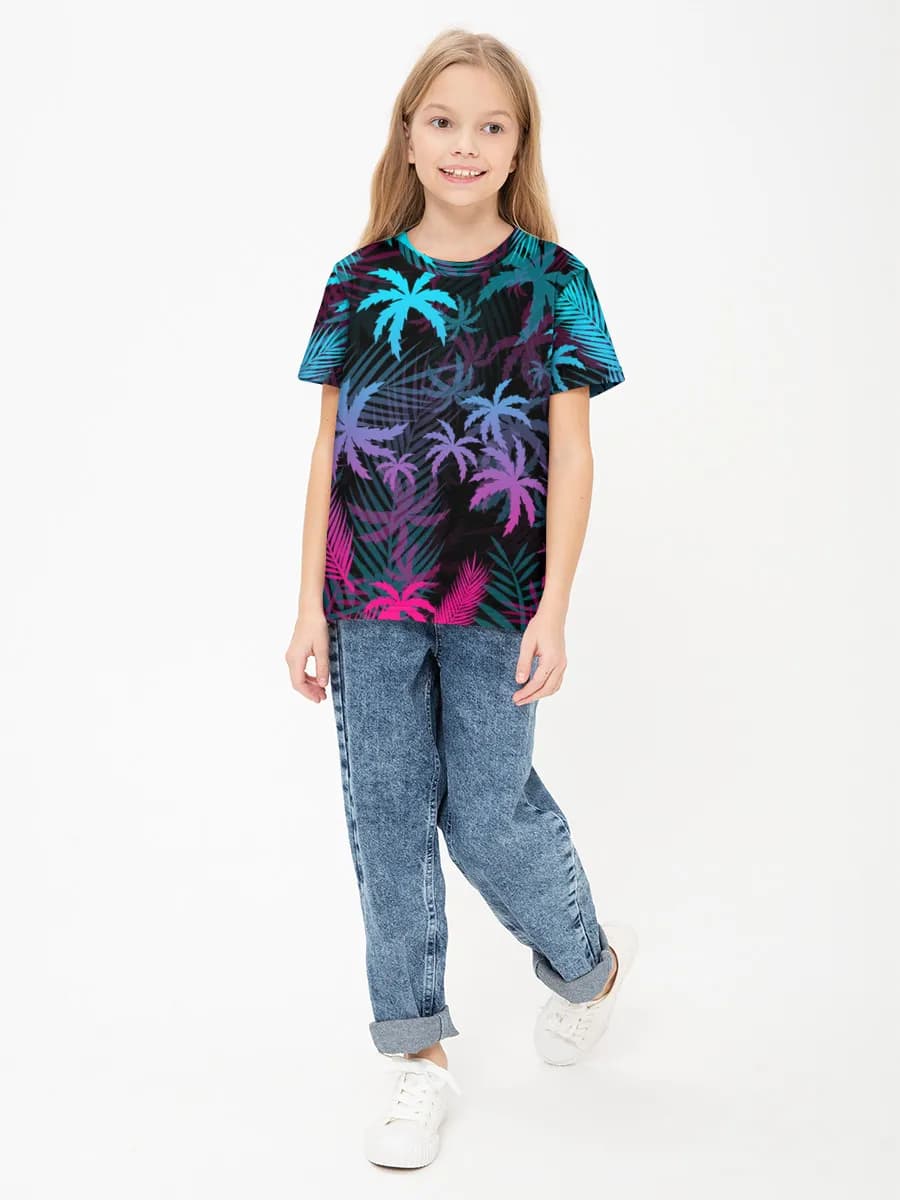 Children's cotton T-shirt (for girls. Copy)