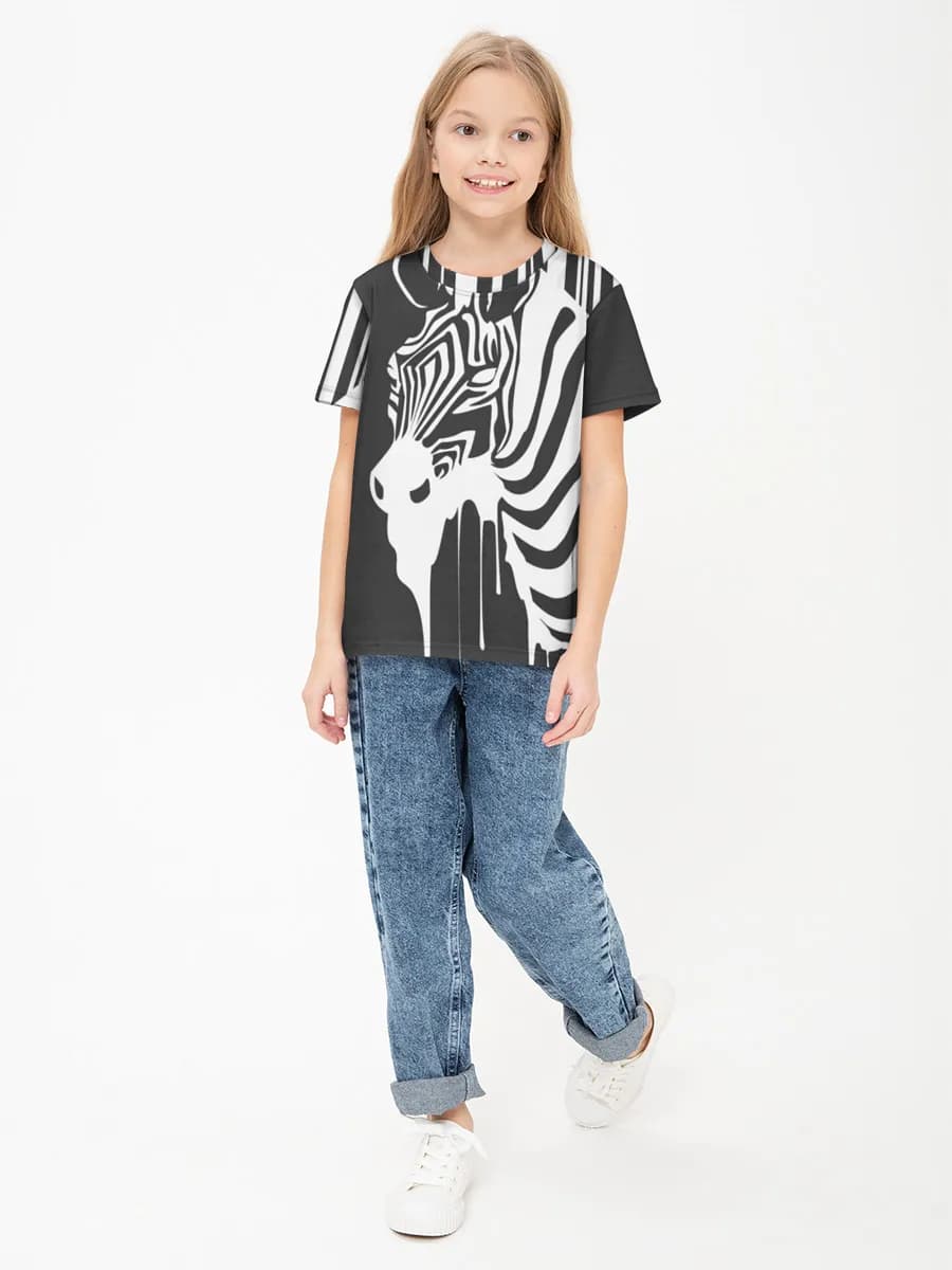 Children's cotton T-shirt (for girls. Copy)