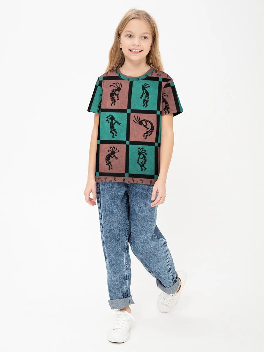 Children's cotton T-shirt (for girls. Copy)