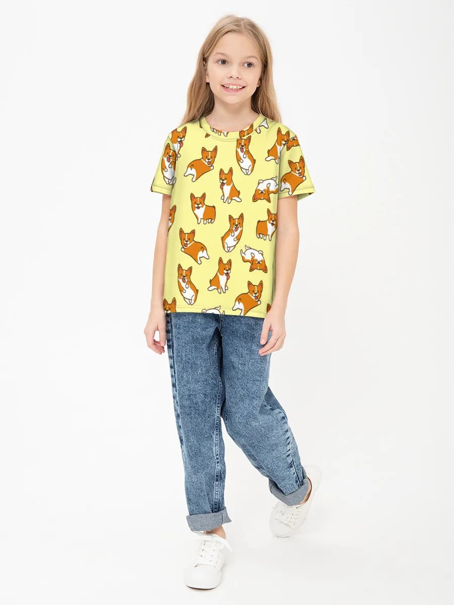 Children's cotton T-shirt (for girls. Copy)