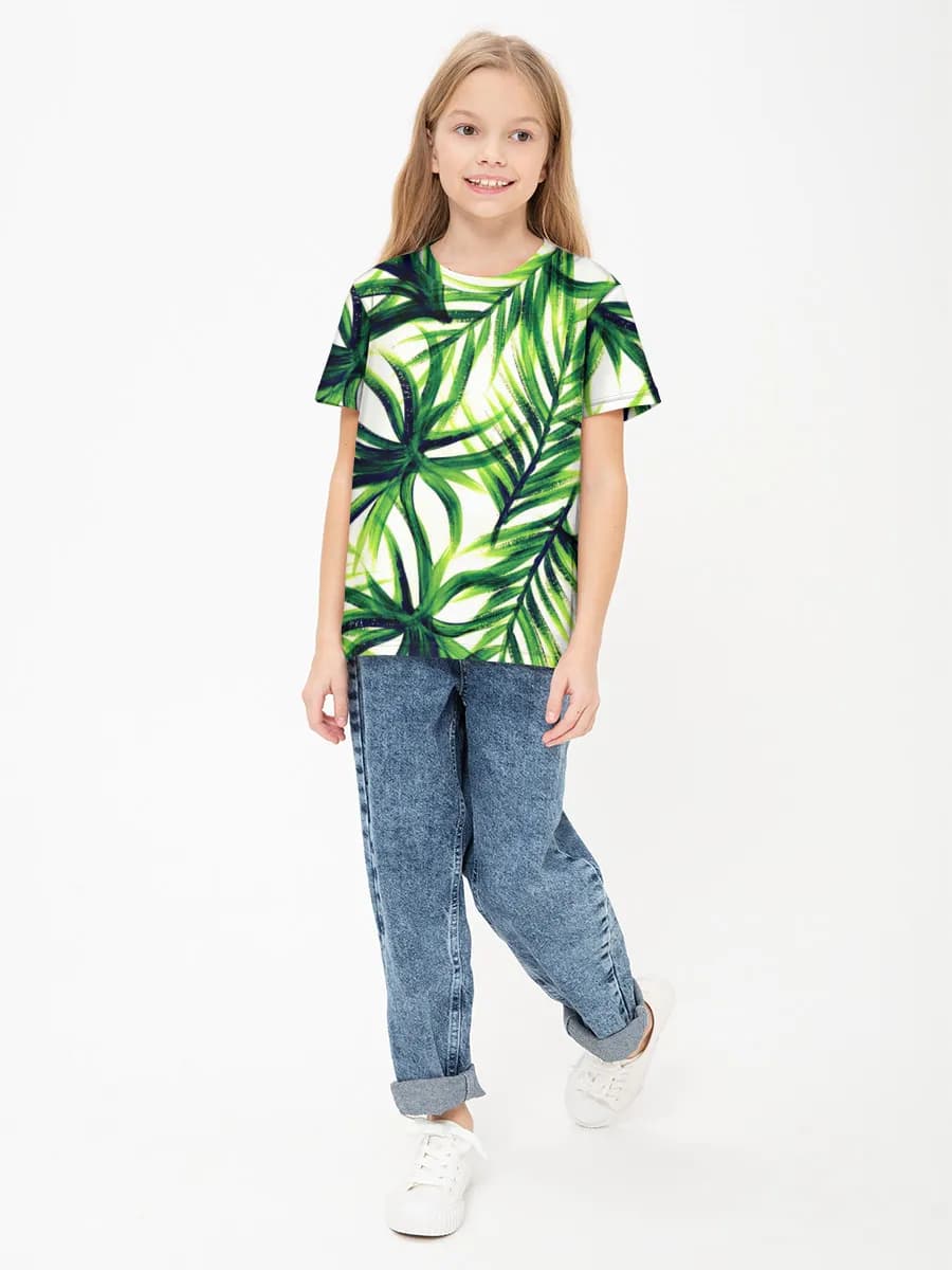 Children's cotton T-shirt (for girls. Copy)