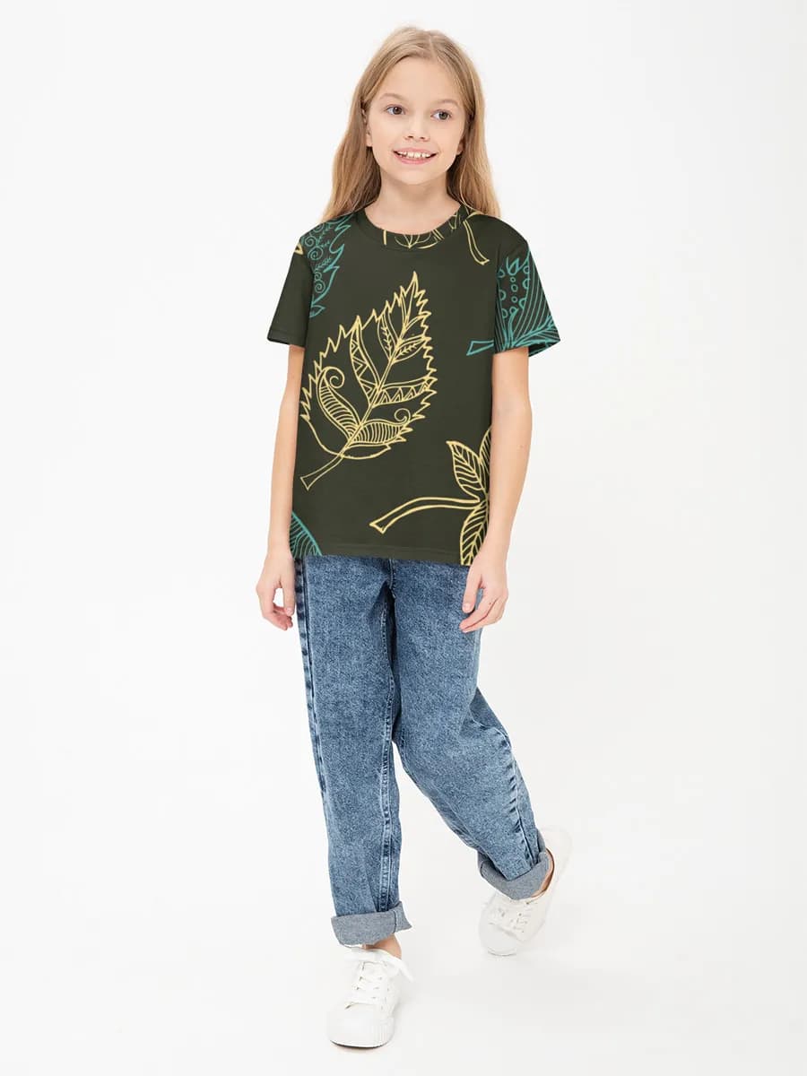 Children's cotton T-shirt (for girls. Copy)