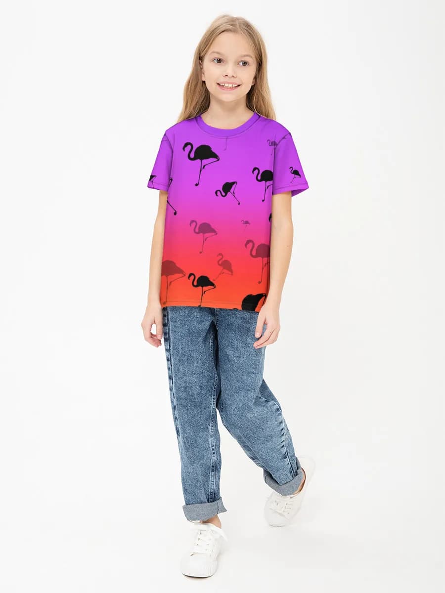 Children's cotton T-shirt (for girls. Copy)