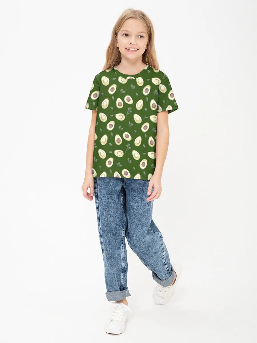 Children's cotton T-shirt (for girls. Copy)