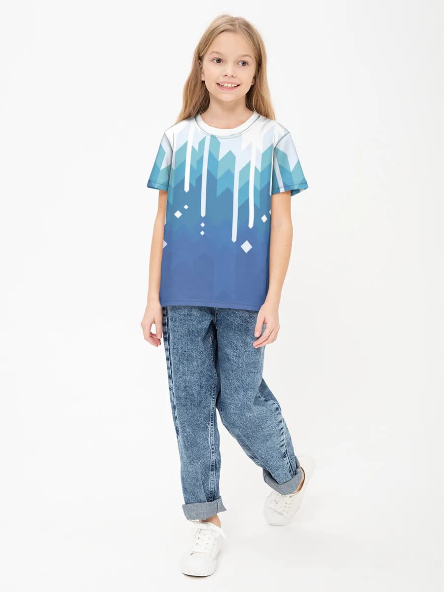 Children's cotton T-shirt (for girls. Copy)