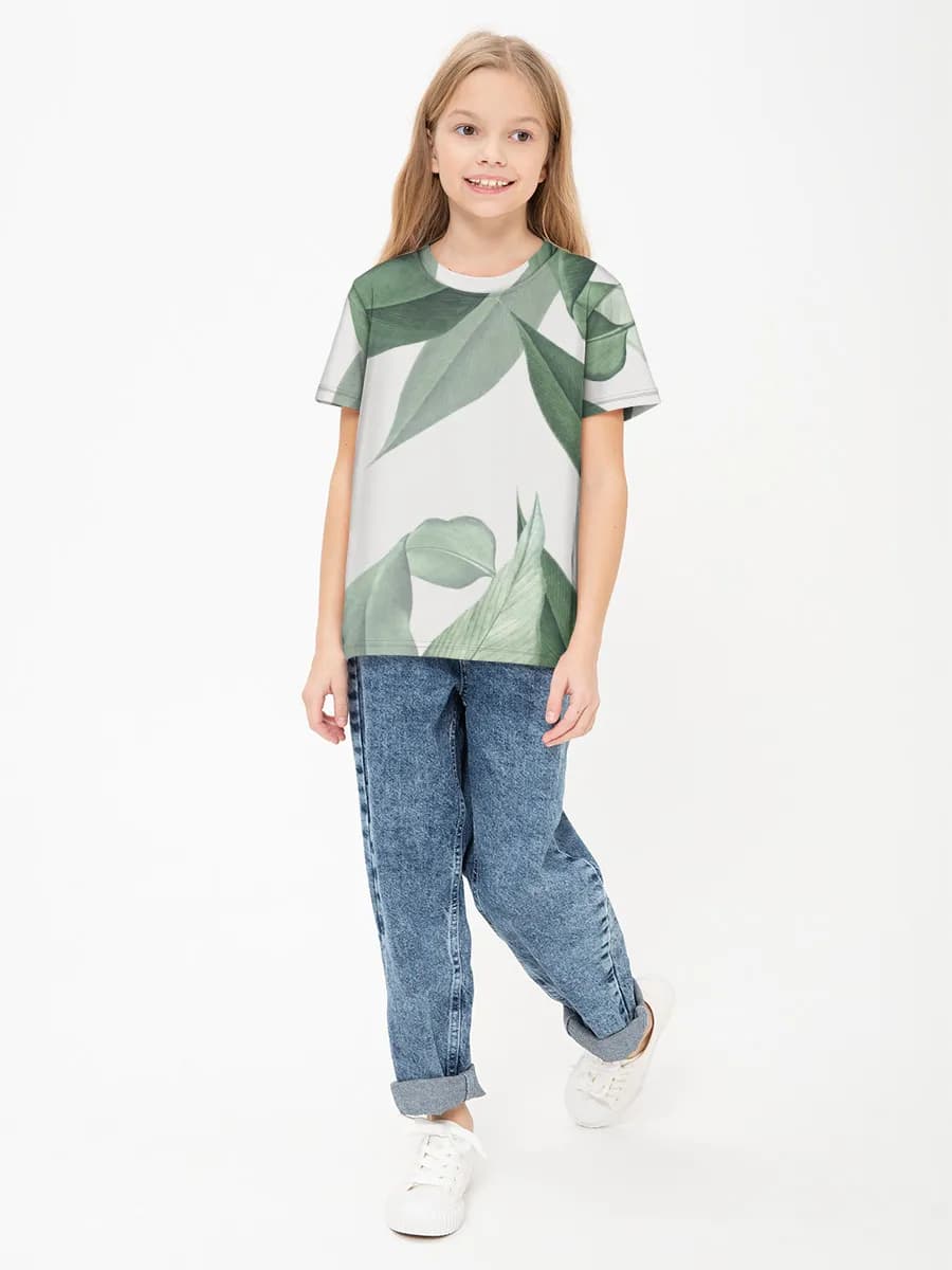 Children's cotton T-shirt (for girls. Copy)