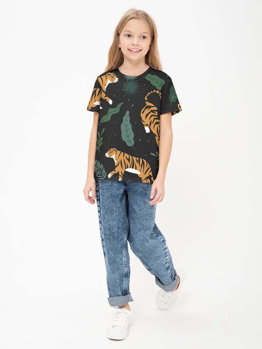 Children's cotton T-shirt (for girls. Copy)