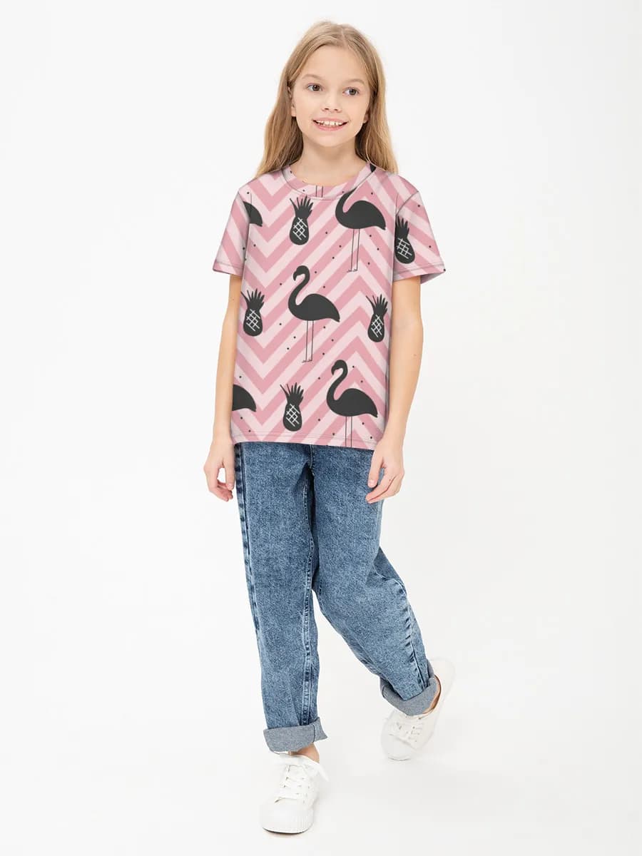 Children's cotton T-shirt (for girls. Copy)