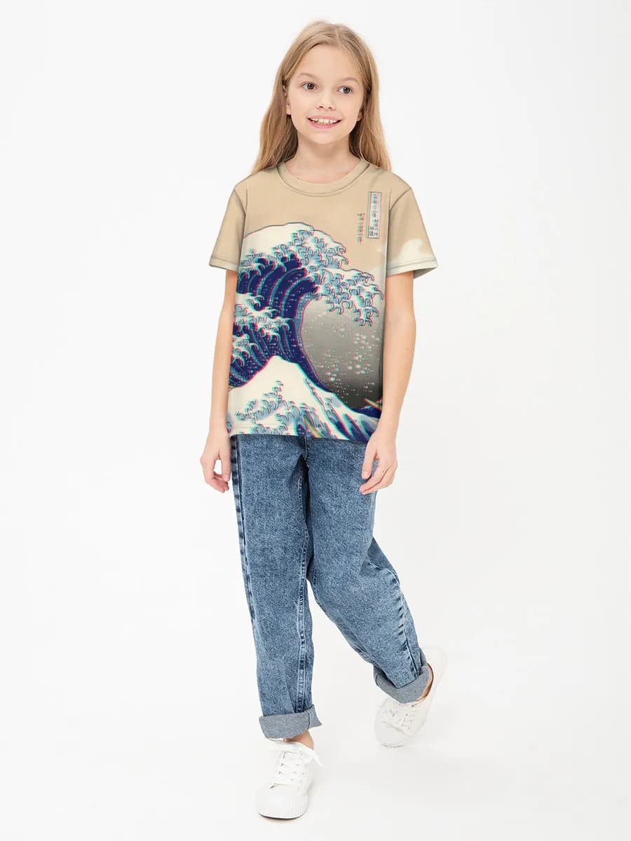 Children's cotton T-shirt (for girls. Copy)