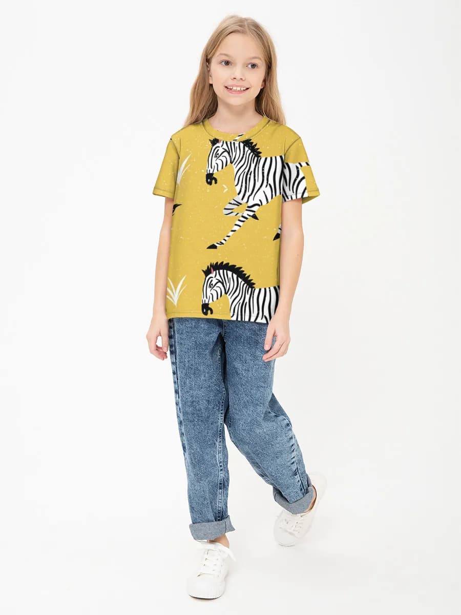 Children's cotton T-shirt (for girls. Copy)