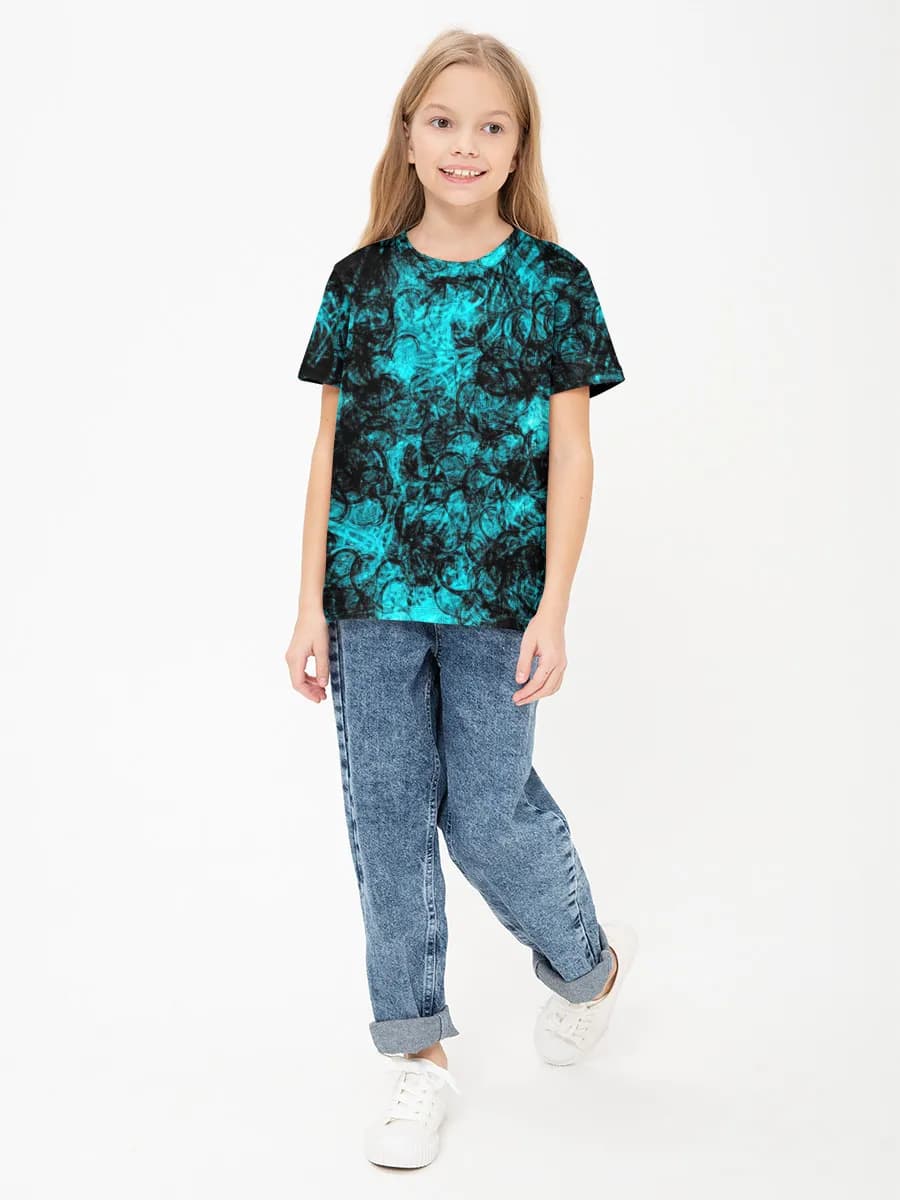 Children's cotton T-shirt (for girls. Copy)