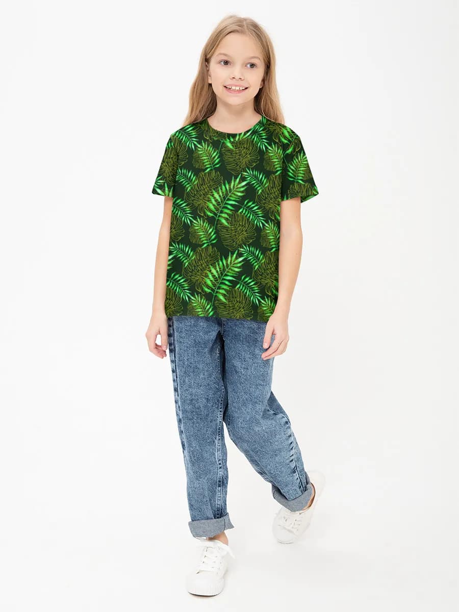 Children's cotton T-shirt (for girls. Copy)