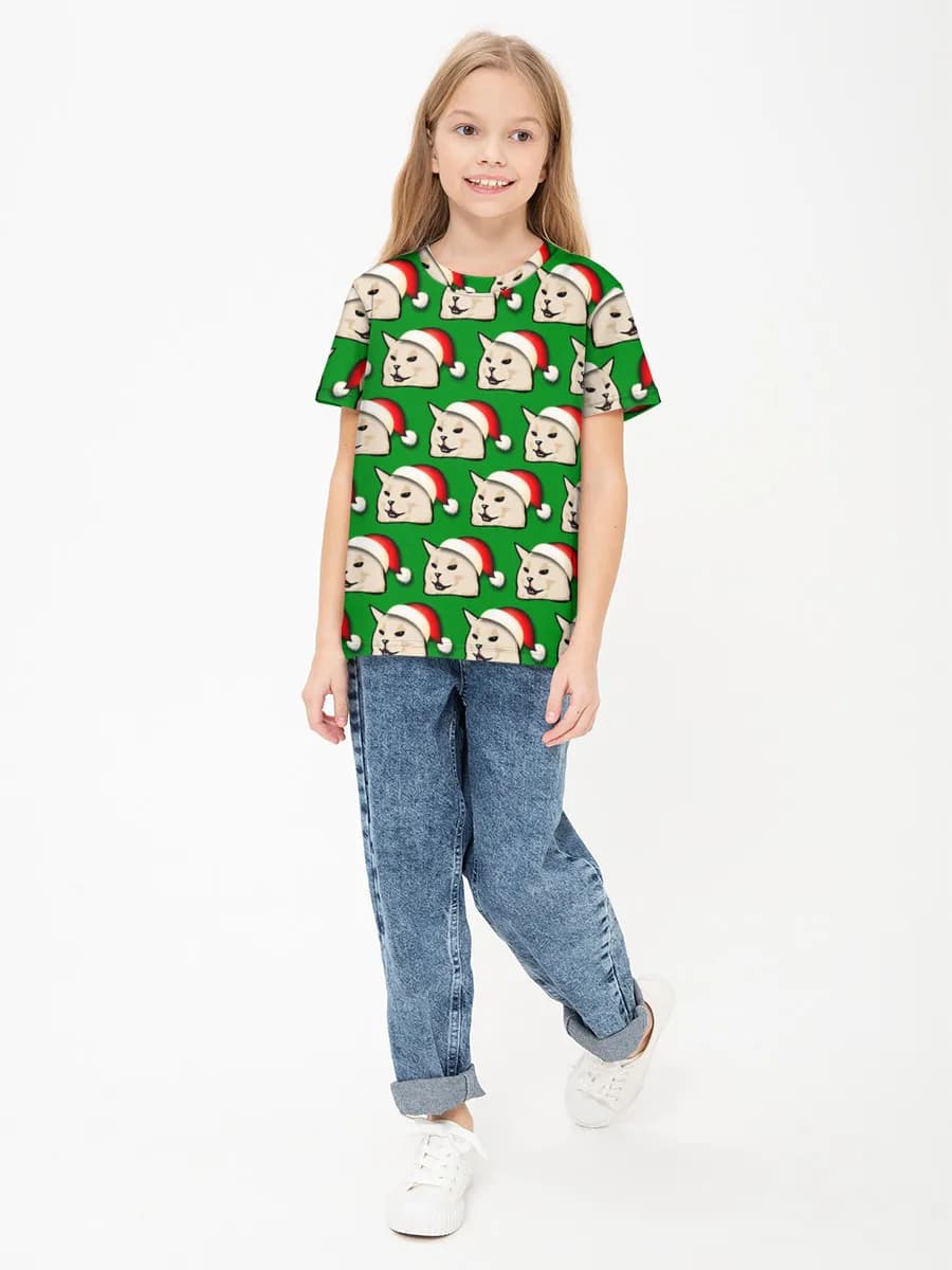 Children's cotton T-shirt (for girls. Copy)