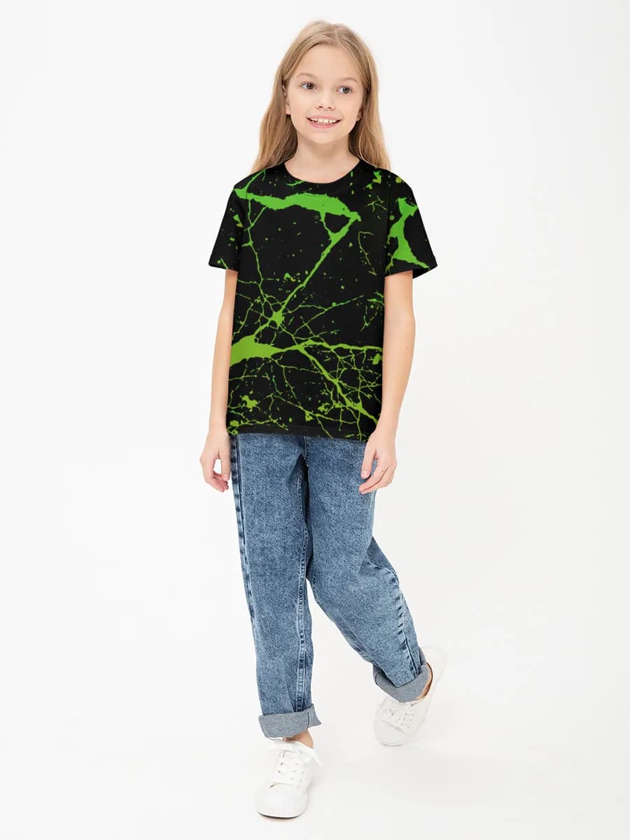 Children's cotton T-shirt (for girls. Copy)