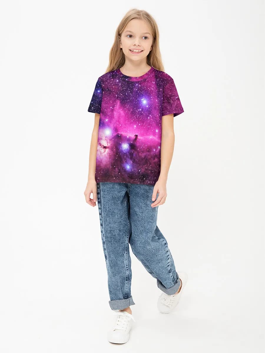 Purple Nebula Starfield