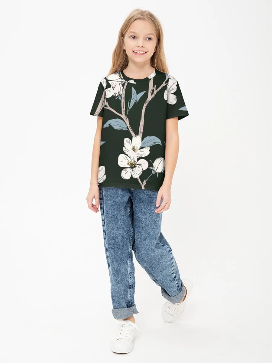 Children's cotton T-shirt (for girls. Copy)
