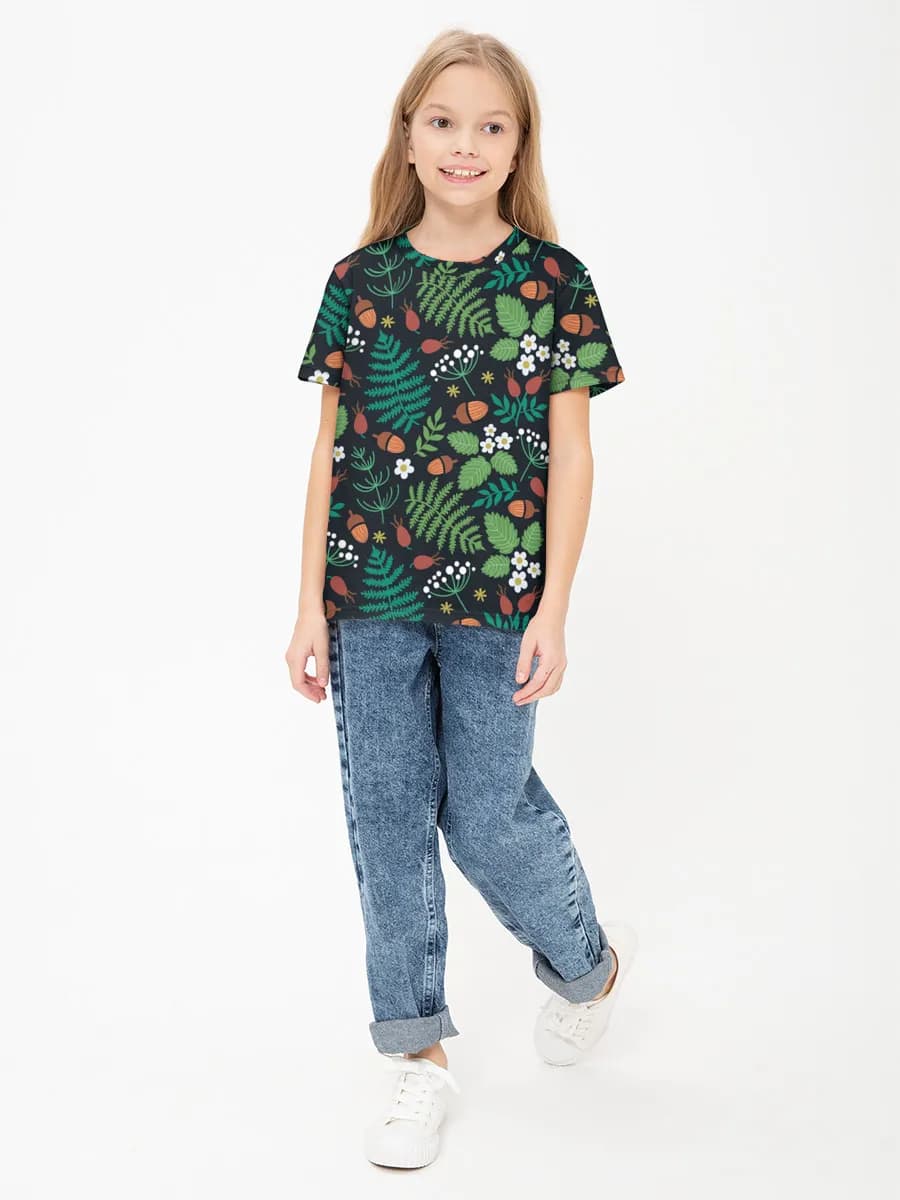 Children's cotton T-shirt (for girls. Copy)