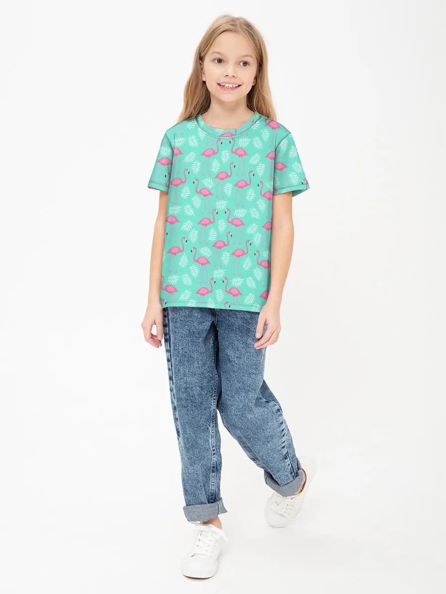 Children's cotton T-shirt (for girls. Copy)