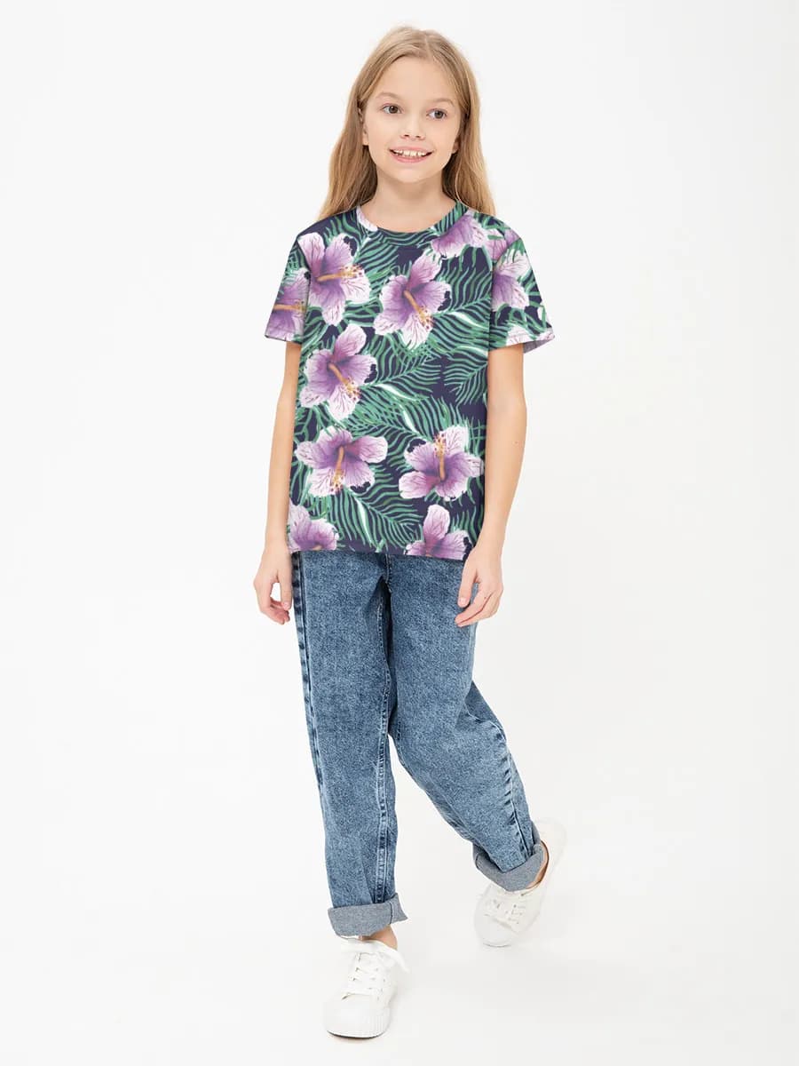 Children's cotton T-shirt (for girls. Copy)