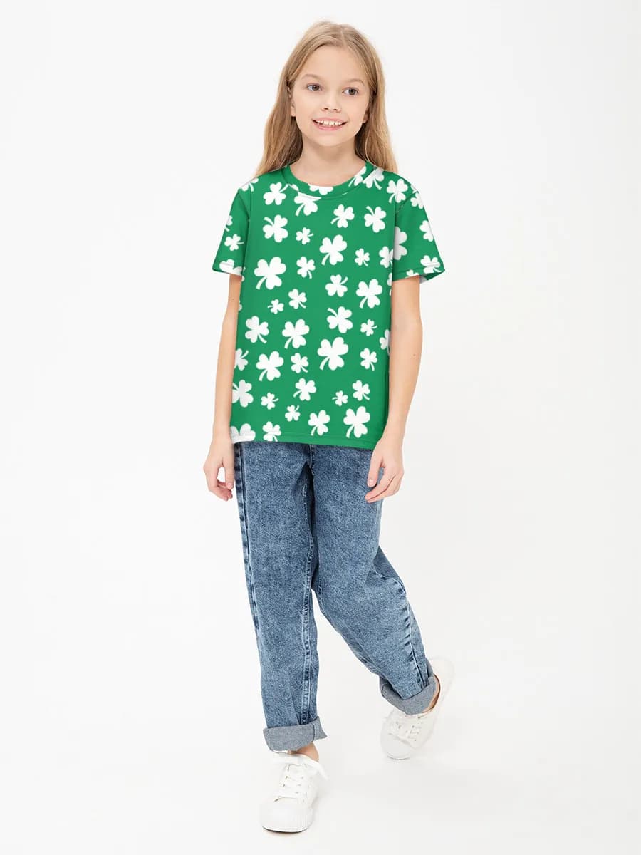 Children's cotton T-shirt (for girls. Copy)