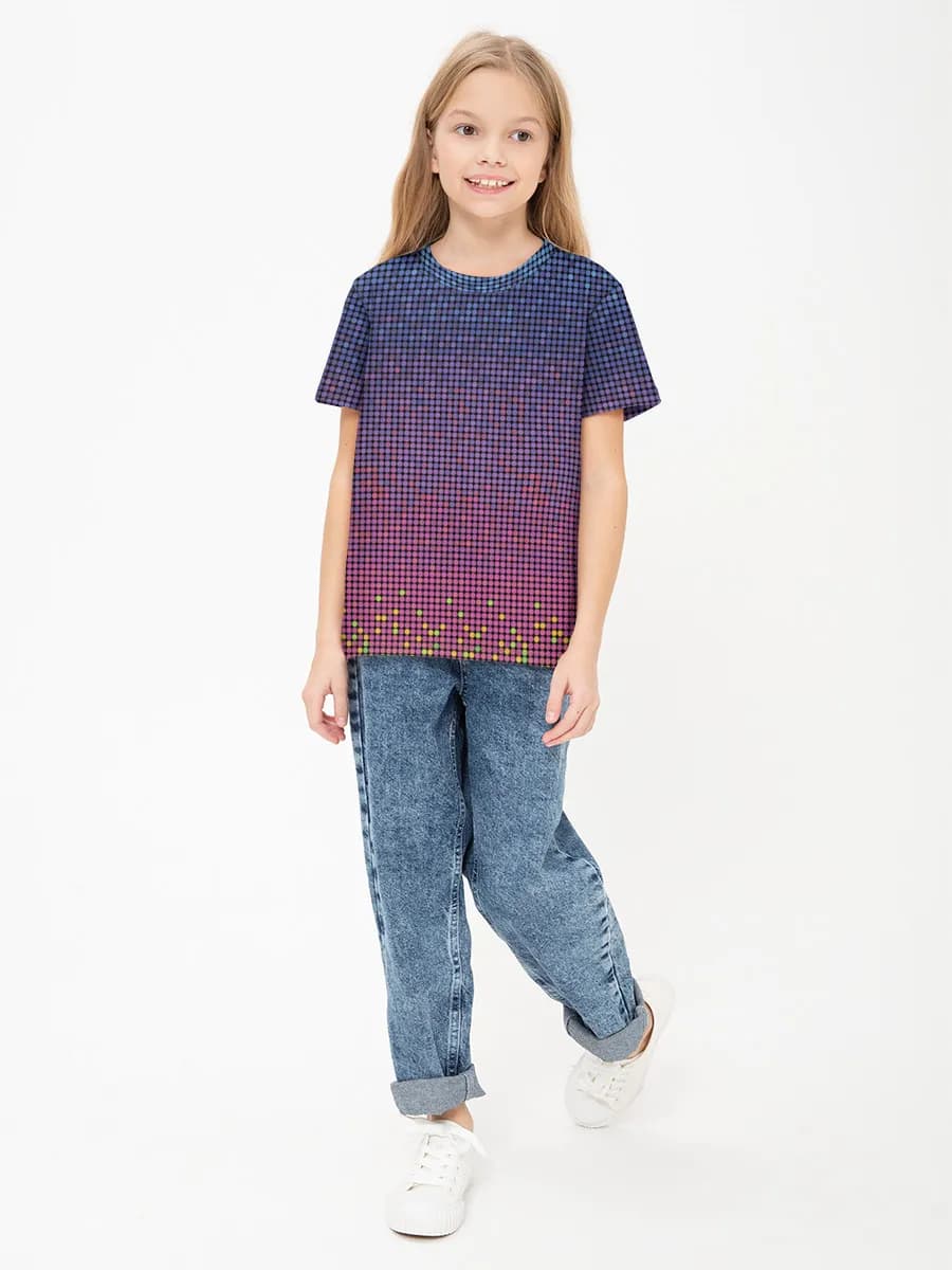 Children's cotton T-shirt (for girls. Copy)