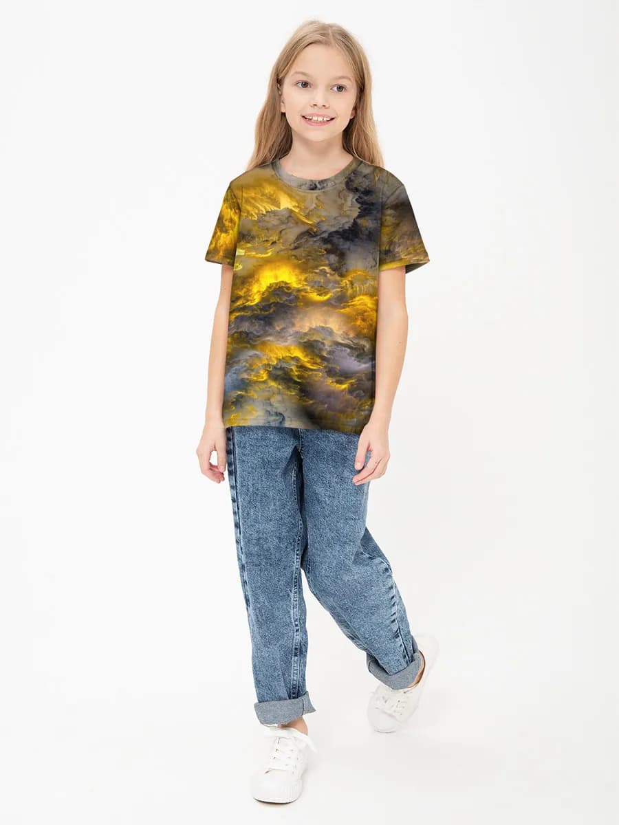 Children's cotton T-shirt (for girls. Copy)