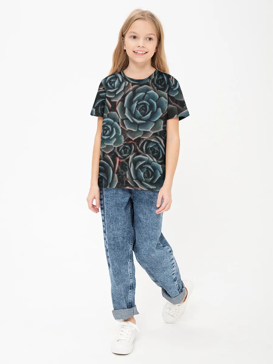 Children's cotton T-shirt (for girls. Copy)