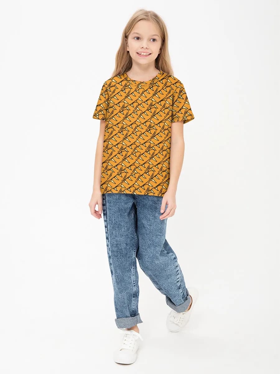 Children's cotton T-shirt (for girls. Copy)