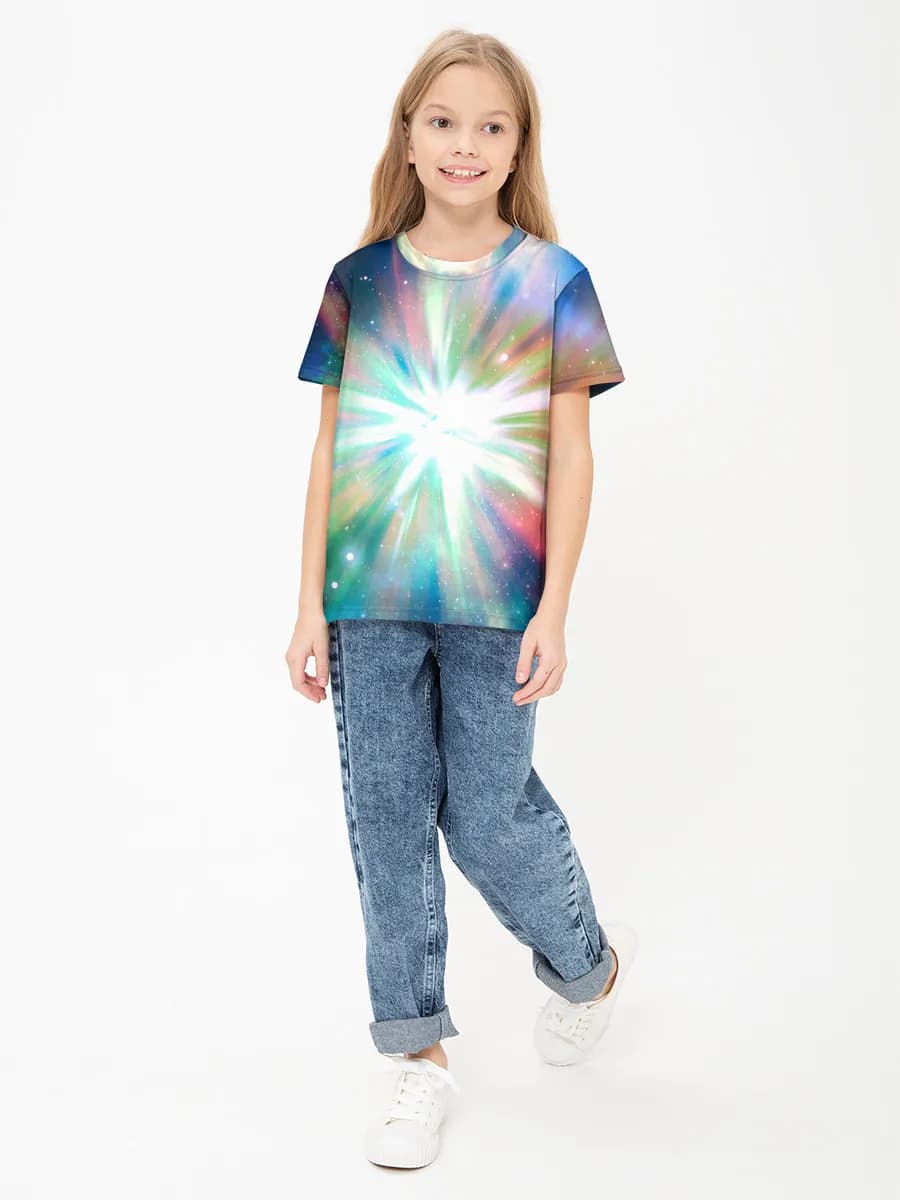 Children's cotton T-shirt (for girls. Copy)