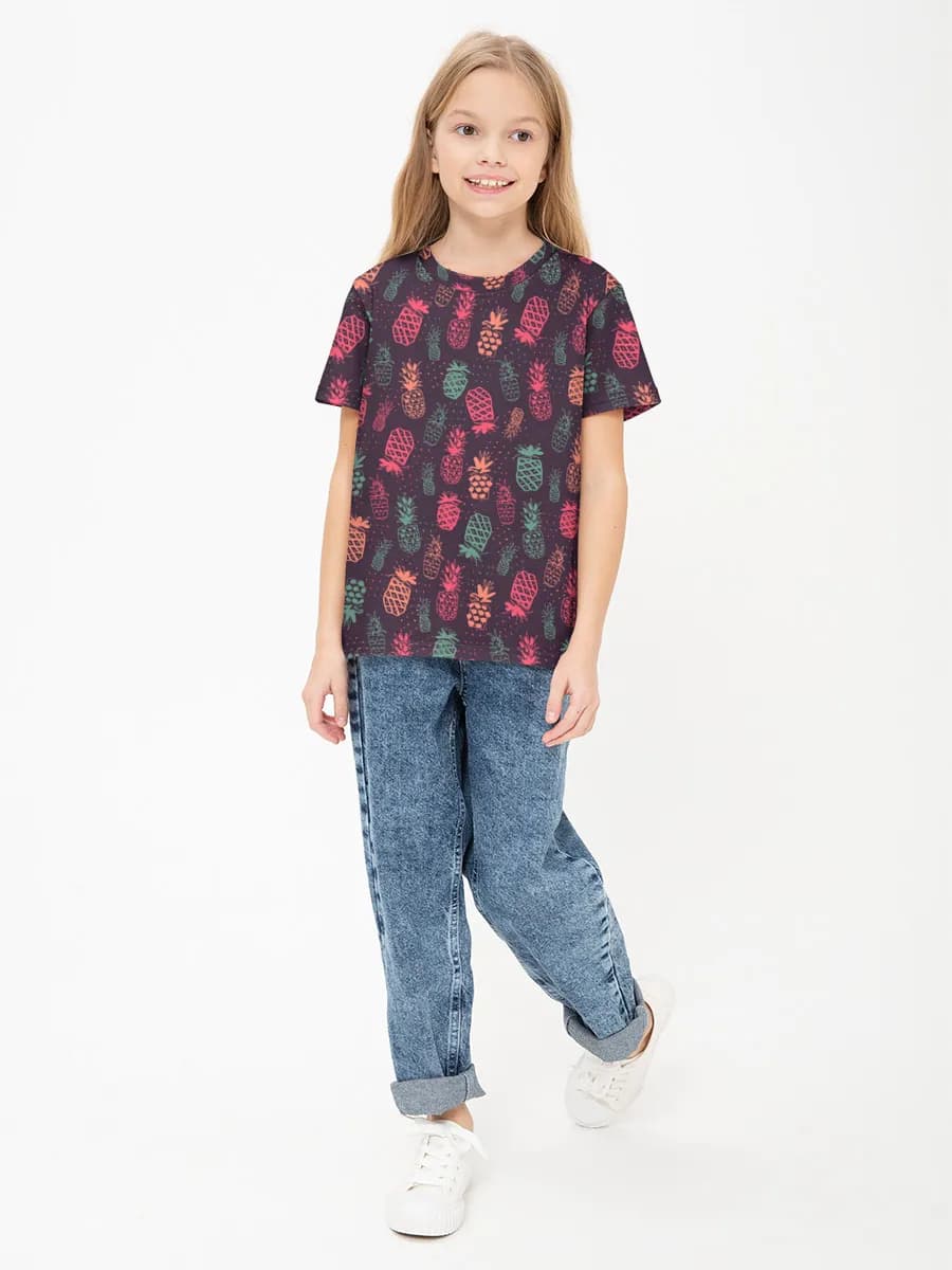 Children's cotton T-shirt (for girls. Copy)