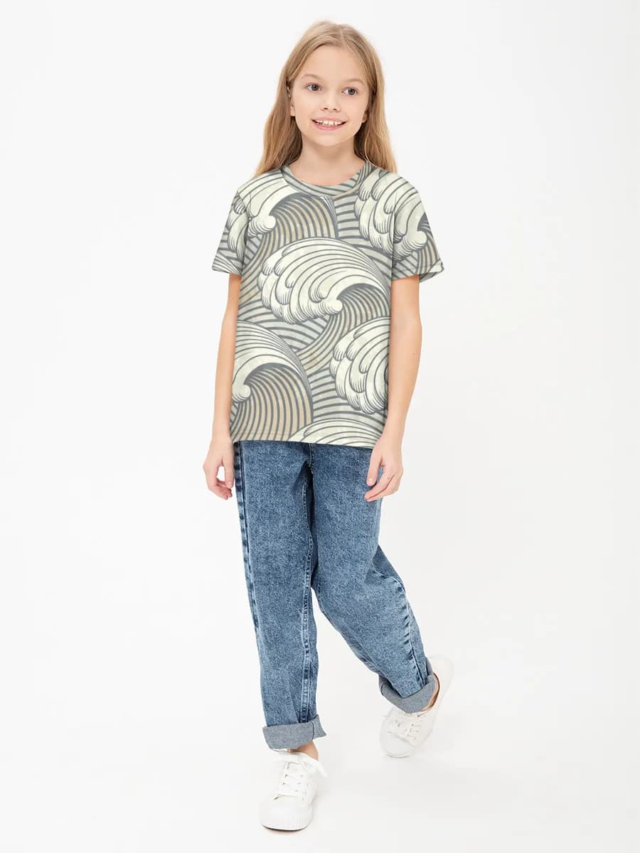 Children's cotton T-shirt (for girls. Copy)