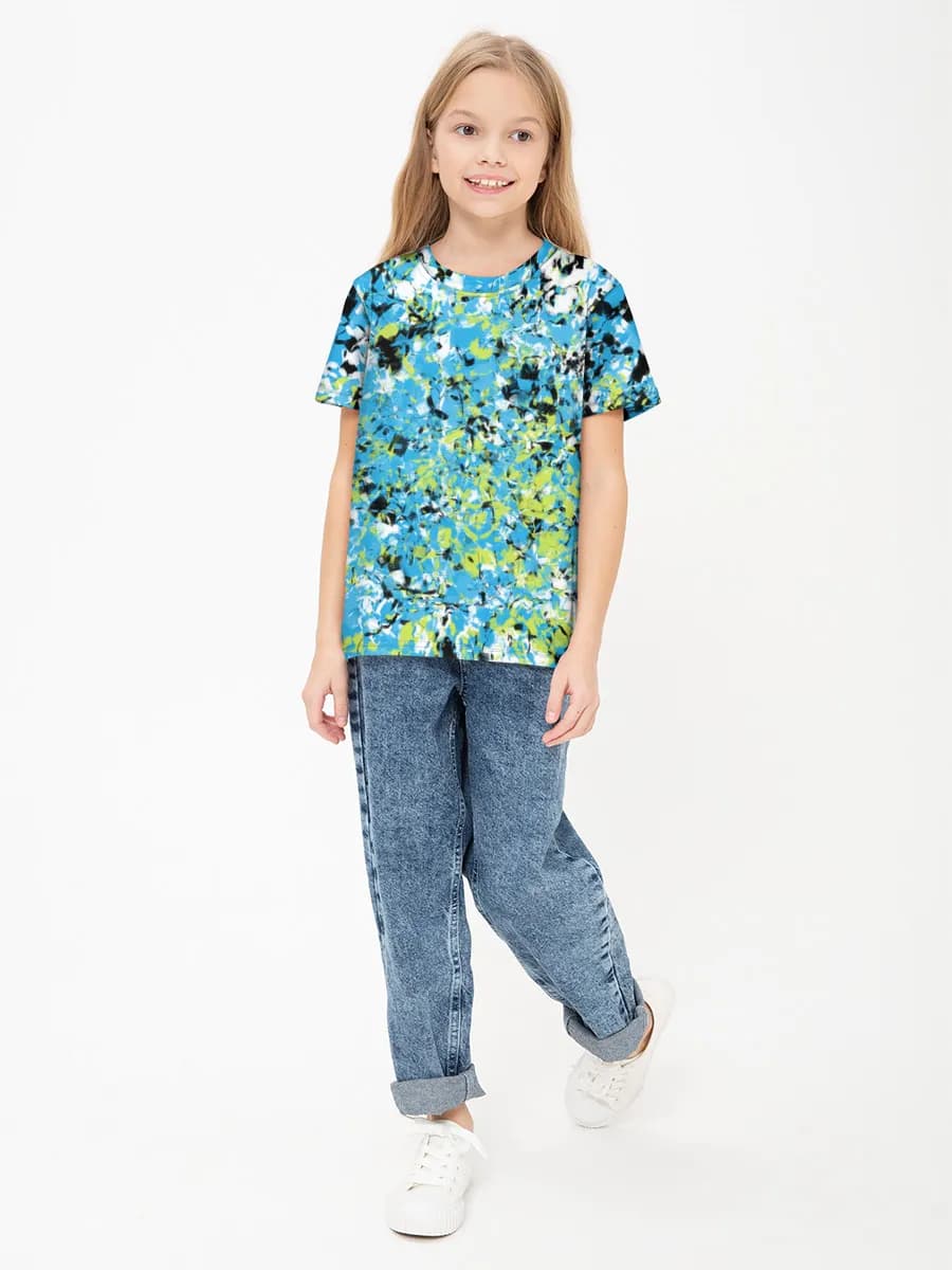 Children's cotton T-shirt (for girls. Copy)