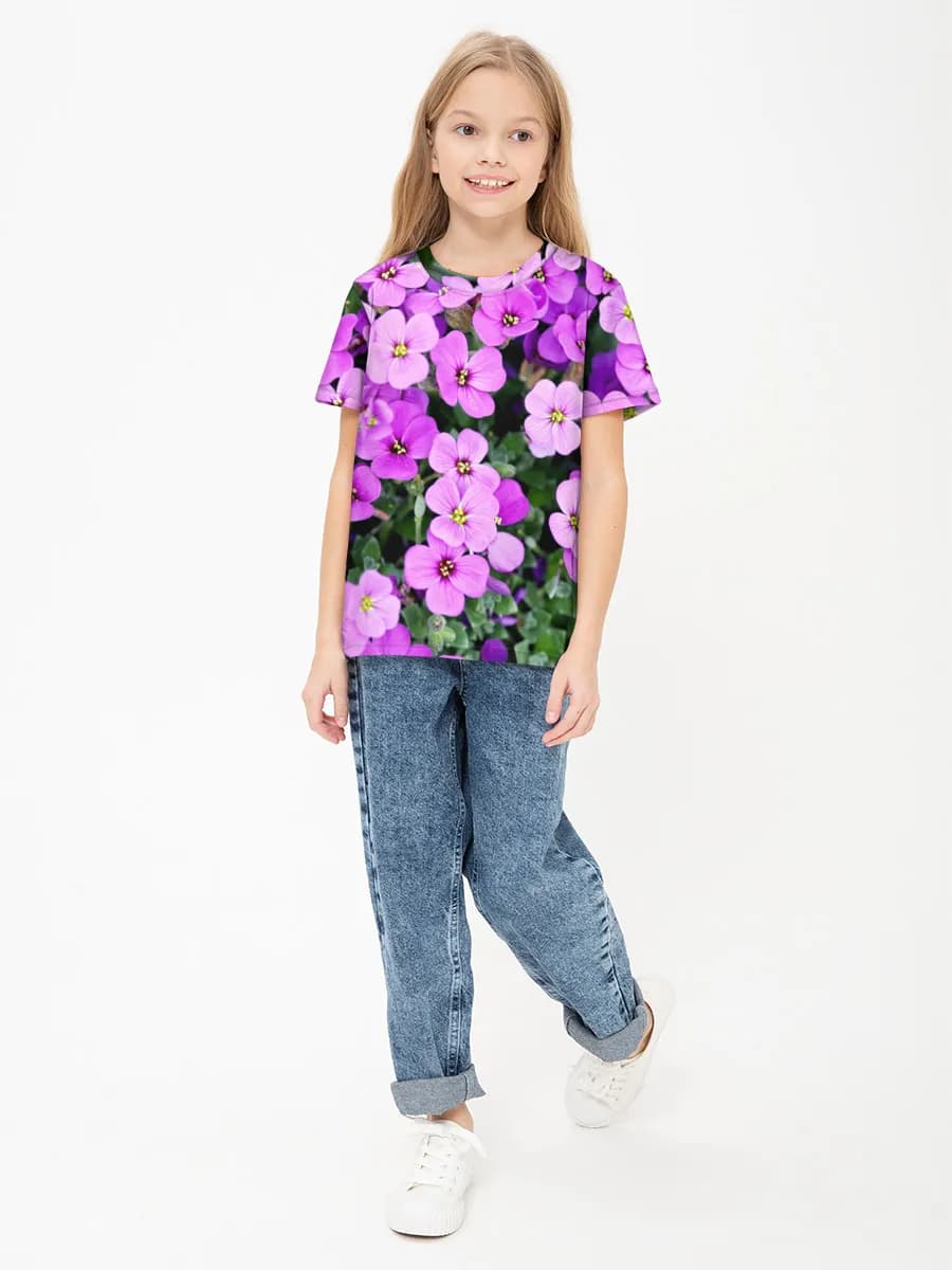 Children's cotton T-shirt (for girls. Copy)