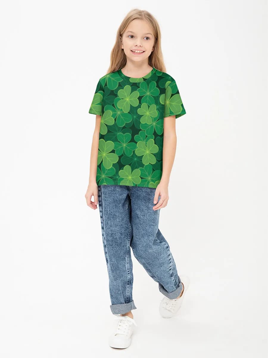 Children's cotton T-shirt (for girls. Copy)