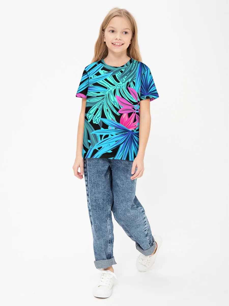 Children's cotton T-shirt (for girls. Copy)