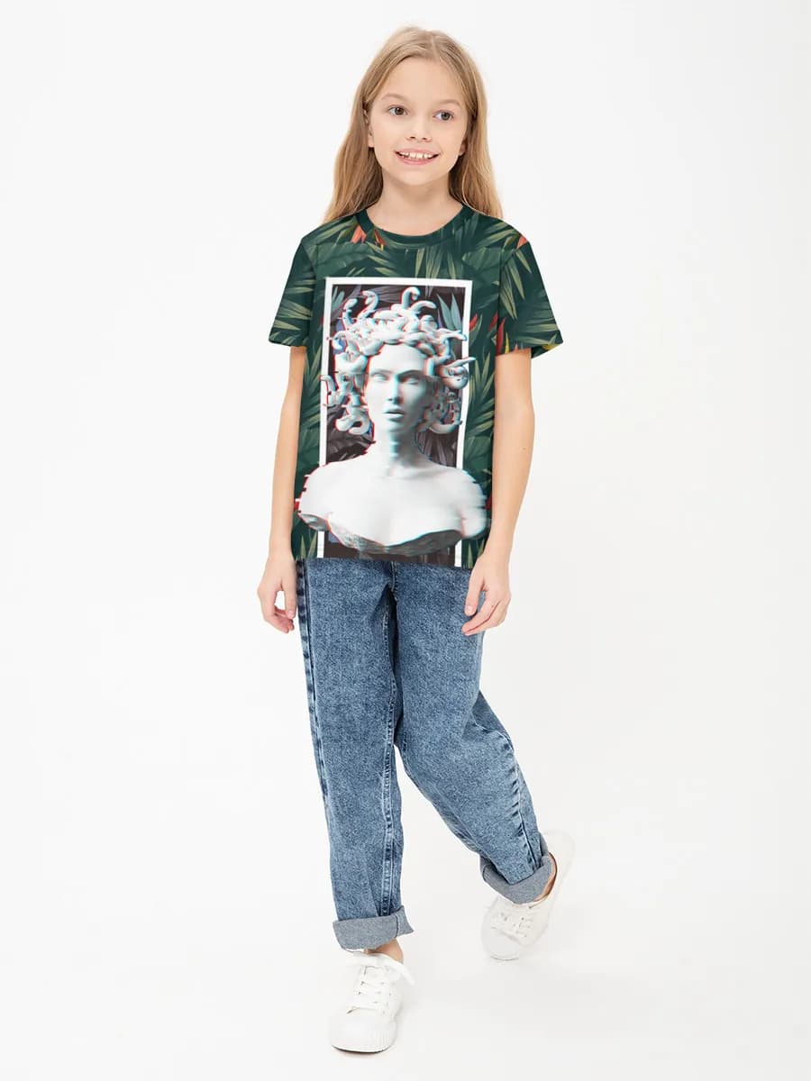Children's cotton T-shirt (for girls. Copy)