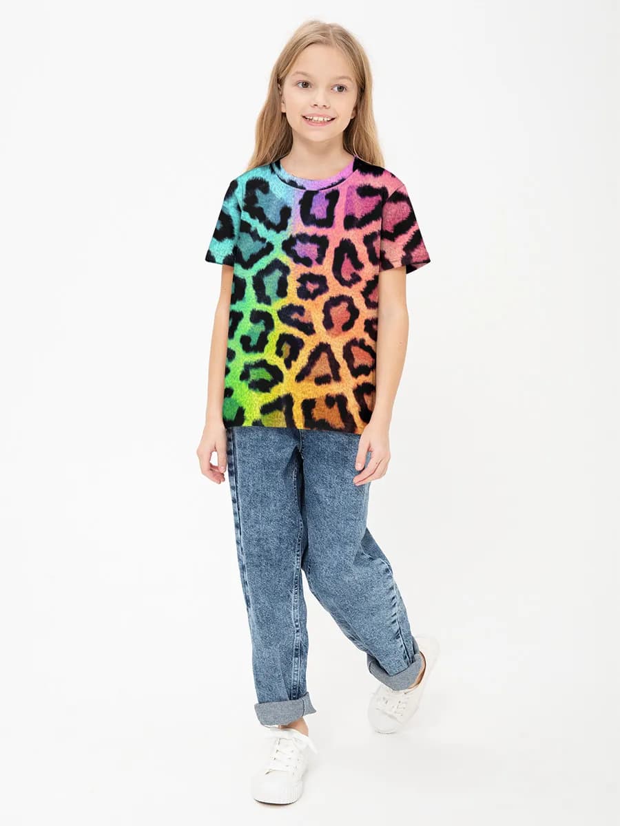 Children's cotton T-shirt (for girls. Copy)